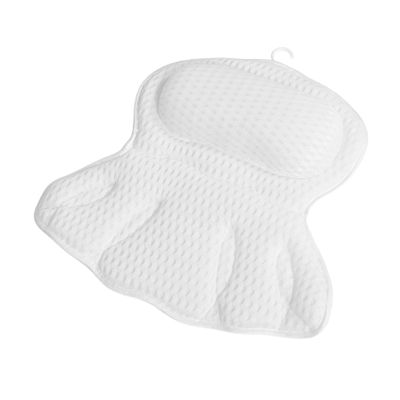 FOMIYES Bath Pillow for Tub Ergonomic Neck Back Support Machine Washable Non Slip Breathable Mesh Cushion for Relaxing Spa Experience for Baths Hot Tubs Travel