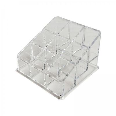 5 Pack Acrylic Lipstick Organizer with 9 Slots - Makeup Storage Box for Lipstick Tubes, Lip Glosses, Eyeliner, and Essential Oils