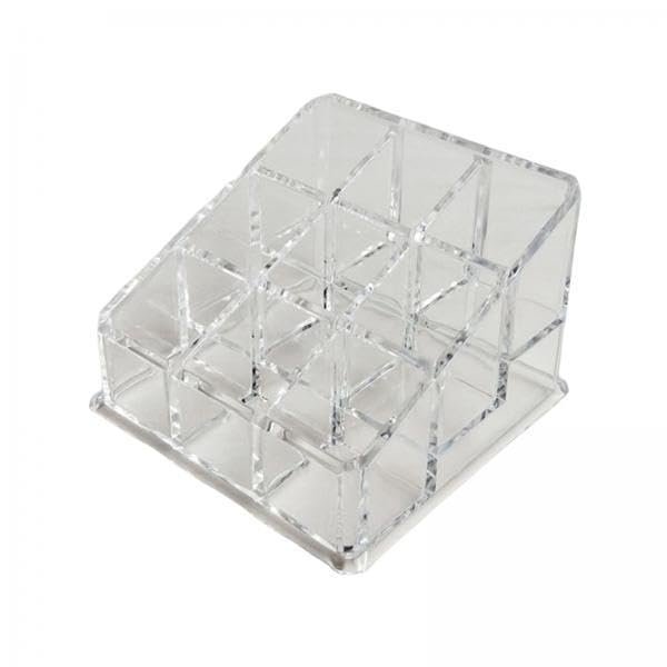 5 Pack Acrylic Lipstick Organizer with 9 Slots - Makeup Storage Box for Lipstick Tubes, Lip Glosses, Eyeliner, and Essential Oils