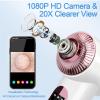 Blackhead Remover Vacuum with Heat & Cold Care, Black Head Remover for Face & Nose with Camera, Rechargeable Blackhead Vacuum Extractor with 3 Modes 5 Suction Levels & 6 Replaceable Heads view 3