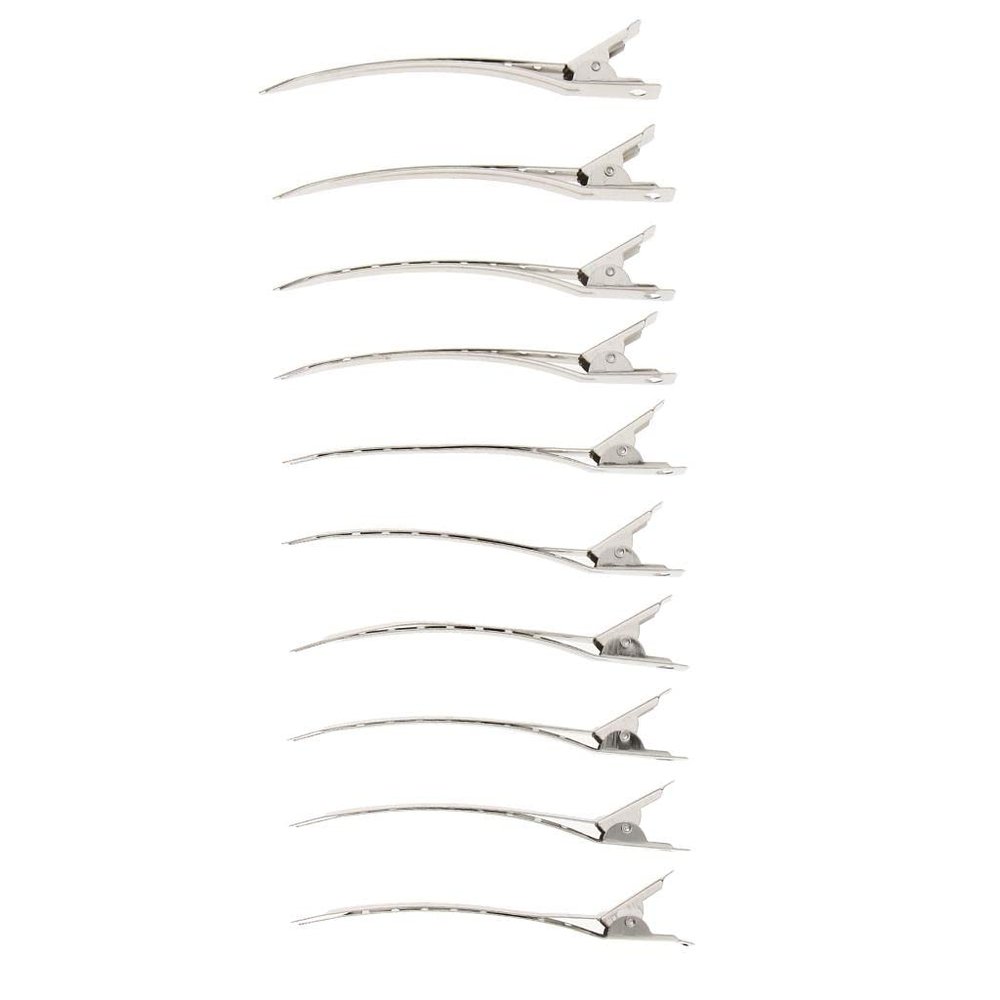 10 Pieces Duck Bill Hair Clips Metal Hair Accessories for Styling Cutting Drying Sectioning