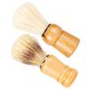 IWOWHERO 2pcs Handle Shaving Brush Professional Salon Shave Brush for Men Durable Beard Care Tool for Home and Salon Use for Gentlemen view 1