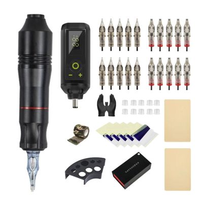 Tattoo Machines Professional Tattoo Gun Kit Rotary Tattoo Pen for Body Art Permanent Makeup Tattoo Machine Set