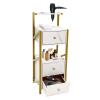 Beauty Salon Station Barber Stations w/Drawer, Makeup Storage w/Hair Dryer Holder Organizer Equipment for Barber-Stores view 1
