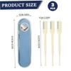 3Pcs Nasal Hair Cutter, 2 in 1 360 Degree Rotating Nose Hair Trimmer with Ear Picker, Double Sided Manual Nasal Beauty Tool for Women Men view 3