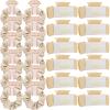 Loanzeg Bridesmaid Scrunchies Proposal Gifts 4.1 Inch Square Set of 8 Bachelorette Hair Claw Clips ideas Bridal Shower Gift for Wedding Party Favors (24pcs Champagne) view 1
