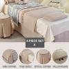 Blue1,70x190cm/27.5x74.8in,Massage Fitted Sheet Massage Table Sheets with Hole,Reusable Linen Beauty Massage Bed Sheets SPA Elastic Protective Bed Cover Pillowcase Stool Covers view 2