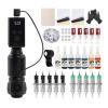 Tattoo Machines Professional Rocket Tattoo Machine Set Tattoo Power Supply with 10PCS Cartridge Needles Interface Rotary Tattoo Kit view 1