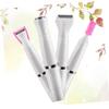 WOFASHPURET 1Pc Electric Shaver for Women Private Armpit Trimmer Body Hair Removal Device Beauty Machine in Pearl White Painless Hair Removal for Cheeks Chin view 3