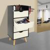Beauty Salon Station Barber Cabinet w/Drawer Storage Cabinets w/Hair Dryer Holders Makeup Organizer Equipment view 4