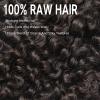 ASHINE Burmese Raw Human Hair Bundles  Tight Curly Unprocessed 100% Human Hair Single Bundle 16 Inch, Minimal Shedding Natural Black view 3