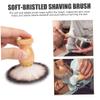 2Pcs Shaving Brushes for Men with Wooden Handle Palm-Size Shaving Brush with Nylon Bristle Fast Foaming & Non Scratch for Face Shave view 4