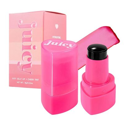 Cooling Water Jelly Tint StickMulti-Use Juicy Love Blush, 3-In-1cheek Blush & Eyeshadow & Lip Tinted Long-Lasting Moisture StickBouncy Jelly TextureCreates A Moist Watercolor Effect (#09, 0.32oz)