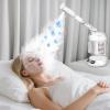 DKURQG Nano Ionic Facial Steamer with Removable Water Cup, Face Steamer 360 Rotatable Sprayer Warm Mist Face Humidifier for Home and Beauty Salon, Facial Deep Cleaning (White) view 2