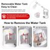 DKURQG Nano Ionic Facial Steamer with Removable Water Cup, Face Steamer 360 Rotatable Sprayer Warm Mist Face Humidifier for Home and Beauty Salon, Facial Deep Cleaning (White) view 4