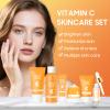6 Pcs -Vitamin C Skincare Set for Face - with Cleanser, Serum, Eye Cream, Moisturizer, Sunscreen & Toner | Brightening, Hydrating& Anti-Aging,Perfect for Teens & Girls,Moisturizing Face Skin Care Kit view 2
