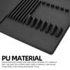 Anti-Slip Magnetic Haircut Mat with 6 Clipper Slots, 19.29"x12.6" Heat-Resistant Barber Organizer Pad for Salon Workstation (Black) view 2