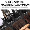 Anti-Slip Magnetic Haircut Mat with 6 Clipper Slots, 19.29"x12.6" Heat-Resistant Barber Organizer Pad for Salon Workstation (Black) view 3