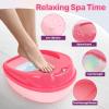 Kids Foot Spa & Nail Art Kit for Kids 4-12  All-in-1 Foot Spa Set with Colorful Lights & Manicure Set  Fun Girls Spa Kit for Parties & Christmas Birthday Gifts for 6 8 9 10-12 Year Old Girls view 3