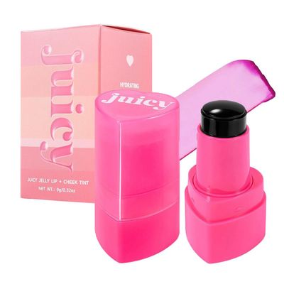 Cooling Water Jelly Tint StickMulti-Use Juicy Love Blush, 3-In-1cheek Blush & Eyeshadow & Lip Tinted Long-Lasting Moisture StickBouncy Jelly TextureCreates A Moist Watercolor Effect (#08, 0.32oz)