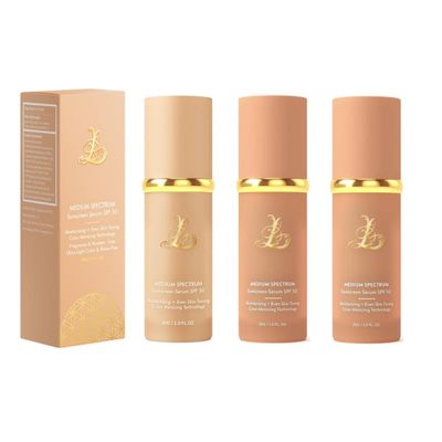 4-in-1 Smart Foundation SPF 50+30s Color Adapting24H Waterproof & SweatproofGym MakeupLightweight Hydrating (Light Spectrum, 30ml) (3pc)