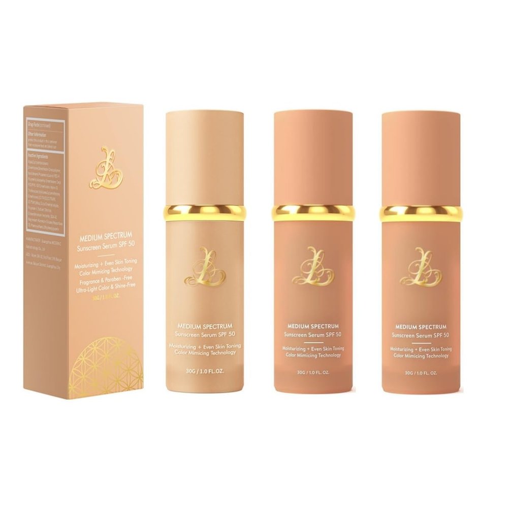 4-in-1 Smart Foundation SPF 50+30s Color Adapting24H Waterproof & SweatproofGym MakeupLightweight Hydrating (Light Spectrum, 30ml) (3pc)