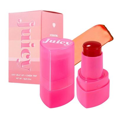 Cooling Water Jelly Tint StickMulti-Use Juicy Love Blush, 3-In-1cheek Blush & Eyeshadow & Lip Tinted Long-Lasting Moisture StickBouncy Jelly TextureCreates A Moist Watercolor Effect (#06, 0.32oz)