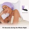 100% Mulberry Silk Bonnet for Sleeping Women Men, Real Silk Lined Sleep Cap with Adjustable Strap, Hair Wrap Slouchy Beanie for Curly Hair view 2