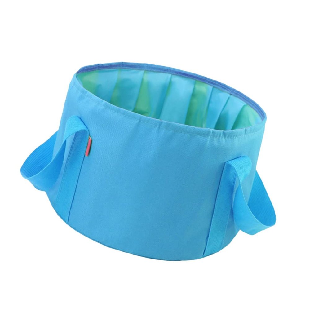 Abaodam 15L Portable Foldable Outdoor Bucket Collapsible Camping Washbasin for Soaking Travel Hiking Lightweight and Compact Design