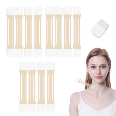 HeeHom Celestica Instant Neck Lift Tape - Invisible Turkey Neck Tightener for Women, Lift & Firm Sagging Skin, 90x40mm Patches (20+4 Bands) (3packs)