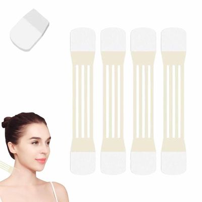 HeeHom Celestica Instant Neck Lift Tape - Invisible Support for Turkey Neck & Wrinkles, 4 Elastic Bands + 20 Skin-Toned Patches (90x40mm) (1pack)
