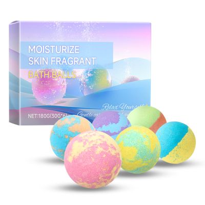 6PCS Bubble Bath Bombs Gift Set,Natural Handmade Bathbombs,Moisturizing Relaxing Shower Bombs,Organic Bath Bomb Kit Spa Gifts for Women,Men,Mom,Girls Boys and Birthday