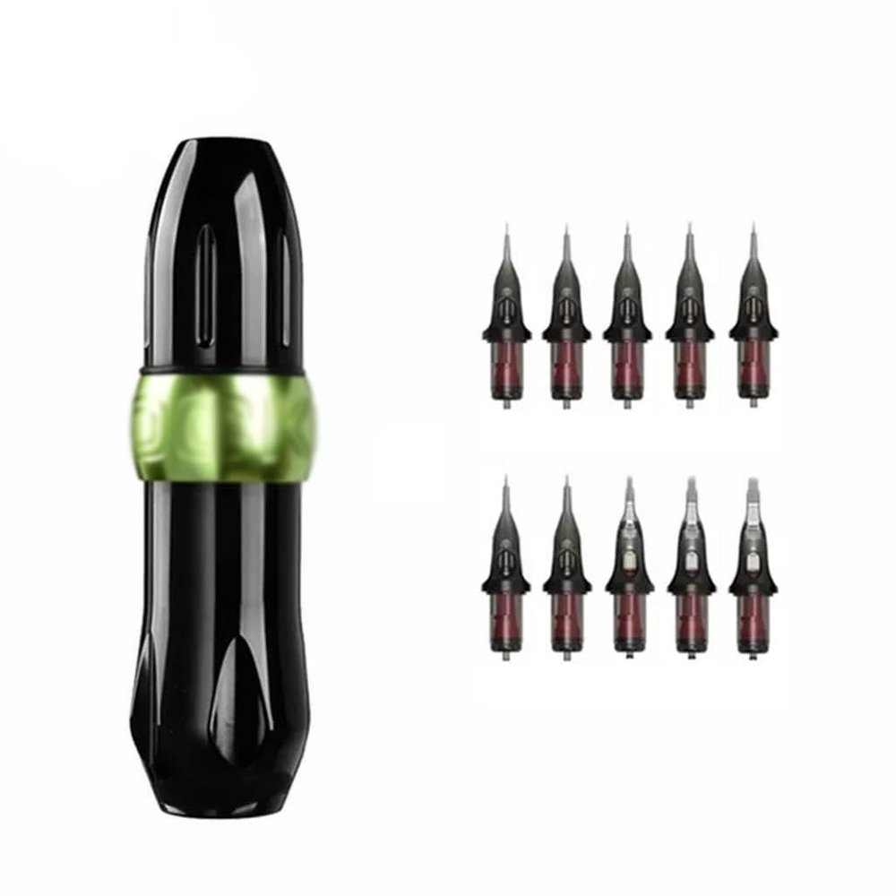 Tattoo Machines Rocket Tattoo Pen Rotary Tattoo Machine Aluminum Alloy Tattoo Gun Equipment for Semi Permanent Microblading Makeup(Gray)