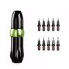 Tattoo Machines Rocket Tattoo Pen Rotary Tattoo Machine Aluminum Alloy Tattoo Gun Equipment for Semi Permanent Microblading Makeup(Gray) view 1