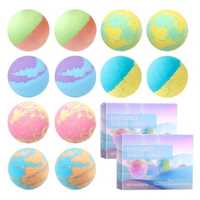 12PCS Bubble Bath Bombs Gift Set,Natural Handmade Bathbombs,Moisturizing Relaxing Shower Bombs,Organic Bath Bomb Kit Spa Gifts for Women,Men,Mom,Girls Boys and Birthday