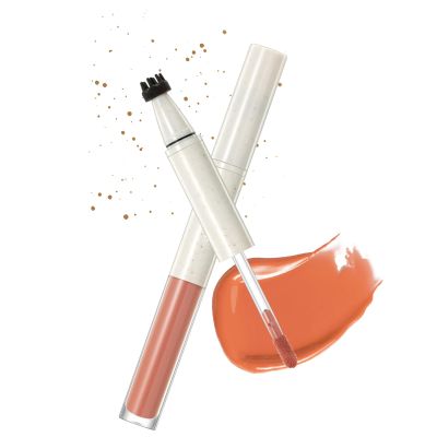 BEUKING Freckle Blush Pen, 2 in 1 Liquid Face Blush & Freckle Stamp for Cheek, Waterproof Sweatproof Long Lasting Freckles Tattoo Marker for Natural Sunkissed Makeup (02# Orange)