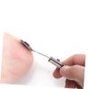 Beavorty Folding Stainless Steel Foot Scraper Dead Skin Remover Tool for Pedicure Portable Foot Trimmer for Men and Women Home and Salon Use Protective Case view 2