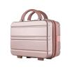 14 Inch Suitcase, Makeup Case, Small Luggage Storage Bag(Rosegold) view 2