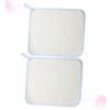 DECOMELODY 2pcs Nylon Bath Towel Exfoliating Face Wash Cloth Short Loop Quick Dry Non Absorbent Back Scrubber Towel for Mommy view 1