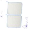DECOMELODY 2pcs Nylon Bath Towel Exfoliating Face Wash Cloth Short Loop Quick Dry Non Absorbent Back Scrubber Towel for Mommy view 3