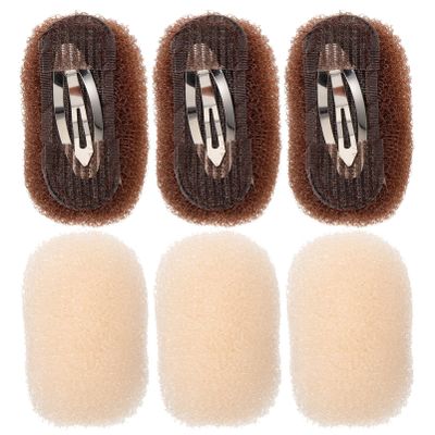 6Pcs Hair Padding Hair Inserts and Bump It up Clips for Women Lady Girl Updos Beehive Styles