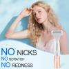 5-in-1 Bikini Trimmer Electric Razors for Women, Cordless Electric Shaver with LCD Display for Facial Body Legs Hair, Rechargeable Waterproof Pubic Body Hair Trimmer Birthday Christmas Gifts for Women view 2