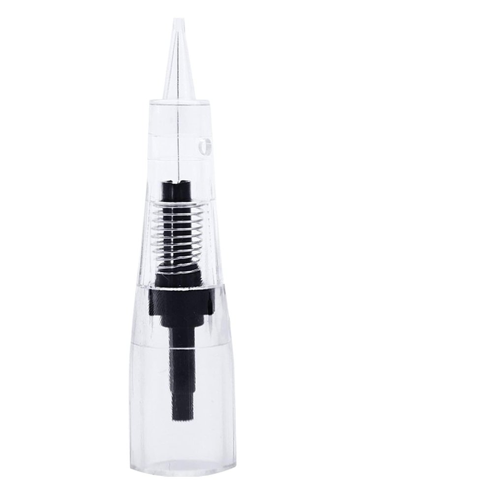 Disposable Makeup Microblading Needles Eyebrow Lip Tattoo Needles Semi Body Permanent Makeup Tattoo Machine Neddle Push-in Type(50PCS,0.35mm 5RL)