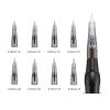 Disposable Makeup Microblading Needles Eyebrow Lip Tattoo Needles Semi Body Permanent Makeup Tattoo Machine Neddle Push-in Type(50PCS,0.35mm 5RL) view 2