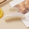 1 Pcs Medium Hair Claw Clips for Thin Hair, 3.5 Inch Stylish Hair Clips for Women, Birthday Party, Daily Use (Beige 01) view 1