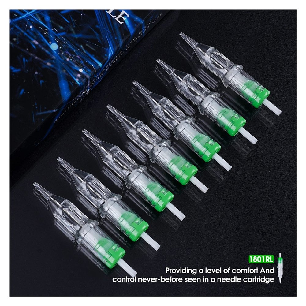 0.18MM Round Liner Cartridge Needles 0401RL 20pcs Sterile Tattoo Needle For Permanent Make Up Tattoo Machine Grip Supplies