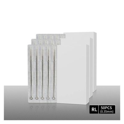 50pcs Round Liner Tattoo Needles Sterilize 1RL 3RL 5RL 7RL 9RL 11RL 13RL 15RL 18RL 0.35MM Disposable Tattoo Needle(1209RL)