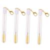 DECOMELODY 4Pcs Eyelash Brush Tubes with Diamonds Long Mascara Wands for Beauty Makeup Eyelash Applicator for Women for Beginners and Makeup Artists view 1