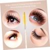 DECOMELODY 4Pcs Eyelash Brush Tubes with Diamonds Long Mascara Wands for Beauty Makeup Eyelash Applicator for Women for Beginners and Makeup Artists view 2