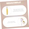 DECOMELODY 4Pcs Eyelash Brush Tubes with Diamonds Long Mascara Wands for Beauty Makeup Eyelash Applicator for Women for Beginners and Makeup Artists view 3